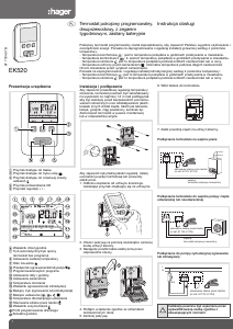 Instrukcja Hager EK520 Termostat