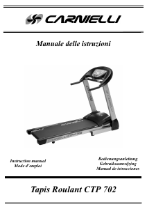 Mode d’emploi Carnielli CTP 702 Tapis de course