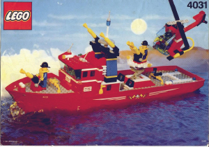 Mode d’emploi Lego set 4031 Boats Bateau de pompier
