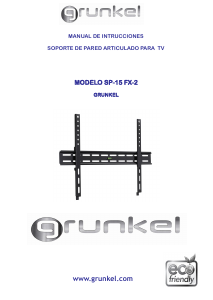 Manual de uso Grunkel SP-15 FX-2 Soporte de pared