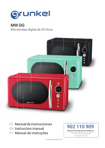 Manual de uso Grunkel MW-DG N Microondas