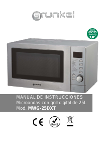 Manual Grunkel MWG-25DXT Microwave