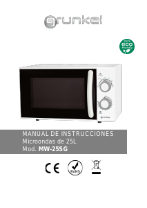 Manual Grunkel MW-25SG Microwave