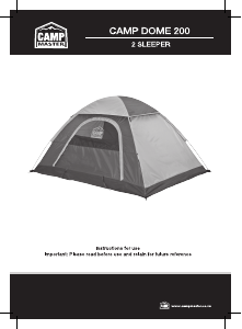 Manual Camp Master Camp Dome 200 Tent