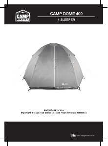 Manual Camp Master Camp Dome 400 Tent