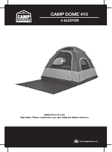 Handleiding Camp Master Camp Dome 410 Tent