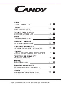 Manual de uso Candy FCC614BA/E Horno