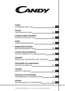 Mode d’emploi Candy CELFP605X Four