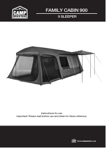 Handleiding Camp Master Family Cabin 900 Tent