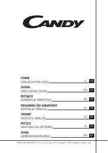 Priročnik Candy FCPK626N Pečica