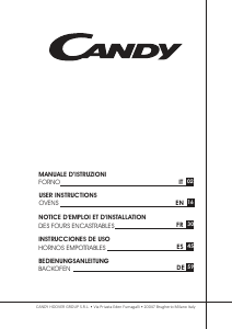 Manual de uso Candy FCPC65X/E Horno