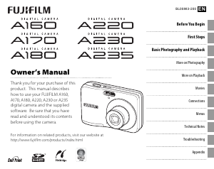 Manual Fujifilm A225 Digital Camera