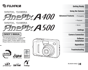 Handleiding Fujifilm FinePix A500 Digitale camera