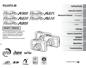 Handleiding Fujifilm FinePix A610 Digitale camera