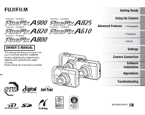 Manual Fujifilm FinePix A820 Digital Camera