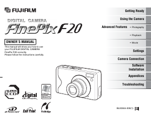 Manual Fujifilm FinePix F20 Digital Camera