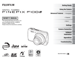Handleiding Fujifilm FinePix F100fd Digitale camera