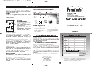 Manual de uso Premisafe SD-291H Detector de humo