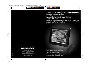 Bedienungsanleitung Medion LIFE E76024 (MD 83235) Digitaler bilderrahmen