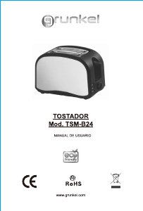 Manual Grunkel TSM-B24 Toaster