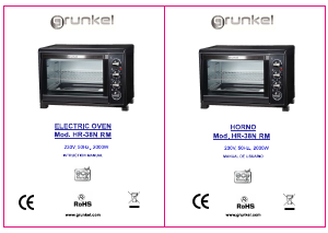 Manual de uso Grunkel HR-38N RM Horno