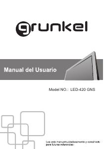 Manual de uso Grunkel LED-420 GNS Televisor de LED