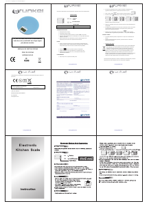 Handleiding Grunkel BCA-01 Keukenweegschaal