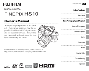 Manual Fujifilm FinePix HS10 Digital Camera