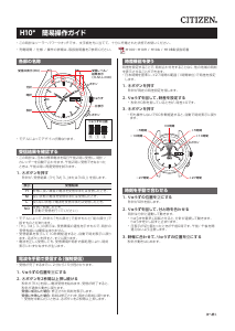 説明書 シチズン AT6030-51E Exceed 時計