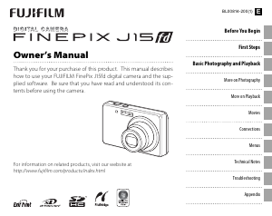 Manual Fujifilm FinePix J15fd Digital Camera