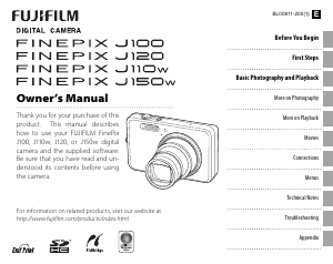 Manual Fujifilm FinePix J110w Digital Camera