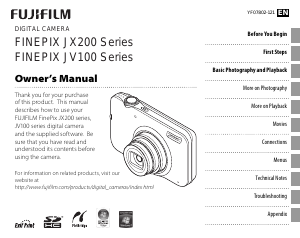 Manual Fujifilm FinePix JX200 Digital Camera