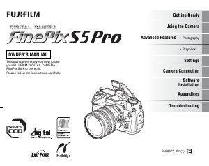 Manual Fujifilm FinePix S5 Pro Digital Camera