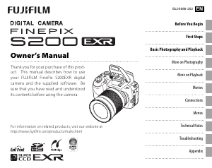 Handleiding Fujifilm FinePix S200EXR Digitale camera
