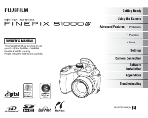 Manual Fujifilm FinePix S1000fd Digital Camera