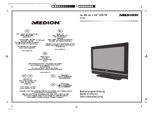 Mode d’emploi Medion LIFE P14010 (MD 30314) Téléviseur LCD
