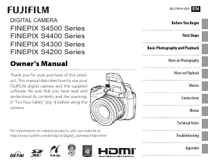 Manual Fujifilm FinePix S4400 Digital Camera