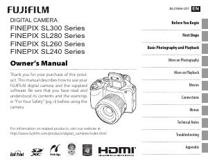 Handleiding Fujifilm FinePix SL240 Digitale camera