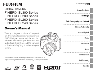 Manual Fujifilm FinePix SL280 Digital Camera