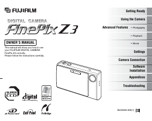 Handleiding Fujifilm FinePix Z3 Digitale camera
