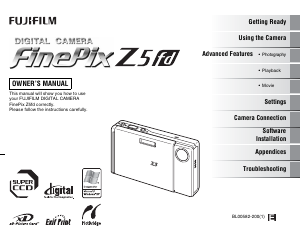 Manual Fujifilm FinePix Z5fd Digital Camera