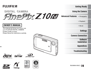 Manual Fujifilm FinePix Z10fd Digital Camera