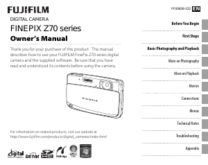 Manual Fujifilm FinePix Z71 Digital Camera