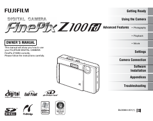 Handleiding Fujifilm FinePix Z100fd Digitale camera