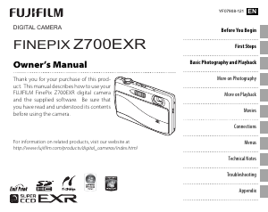 Handleiding Fujifilm FinePix Z700EXR Digitale camera