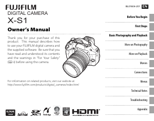 Manual Fujifilm X-S1 Digital Camera