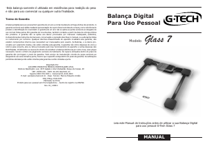 Manual G-Tech Glass 7 Balança