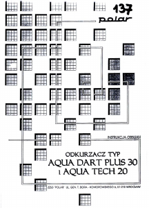 Instrukcja Polar Aqua Dart Plus 30 Odkurzacz