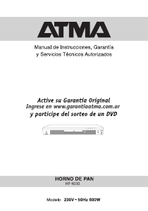 Manual de uso Atma HP 4030 Máquina de hacer pan