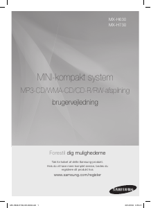 Brugsanvisning Samsung MX-H730 Stereo sæt